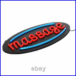Massage High Quality LED Neon Sign 23 x 12 Store Spa Window Business Open Sign