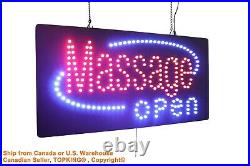 Massage Open Sign Neon Sign LED Open Sign Store Sign Business Sign Window Sign