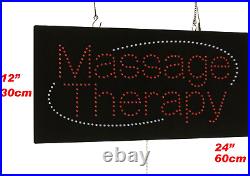 Massage Therapy Sign, Signage, LED, Neon, Open, Store, Window, Shop, Business