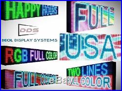 NEON OPEN FULL COLOR LED SIGNS 25 x 101 DIGITAL PROGRAMMABLE STORE DISPLAY