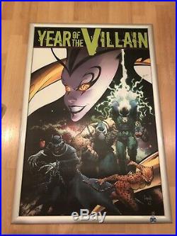 NEW DC Comics Official LED Sign Frame 24x36 Year of The Villain 1 Per Store