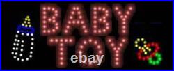 NEW OPEN BABY TOY LED neon Sign for BABY Shop or Store