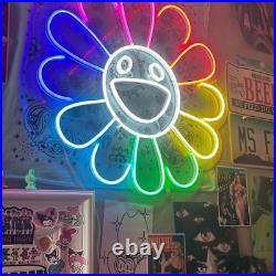 Neon Sign Flower LED Neon Light Party Bar Store Room Home Decor Wedding Birthday