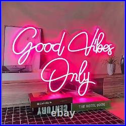 Neon Sign Good Vibes Only LED For Wedding Decor Store Apartment Bar Club Party D