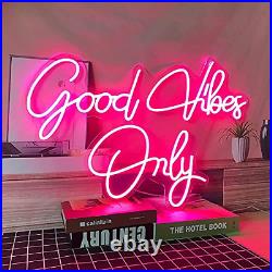 Neon Sign Good Vibes Only LED Neon Sign for Wedding Decor Store Apartment Bar
