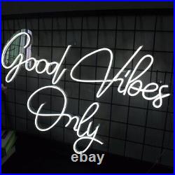 Neon Sign Good Vibes Only LED Neon Sign for Wedding Decor Store Bedroom Apartmen