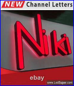 New Channel Letter Store front Sign Front and Back Lit 14'' Custom made