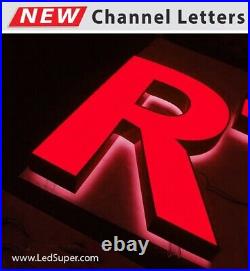 New Channel Letter Store front Sign Front and Back Lit 18'' Custom made