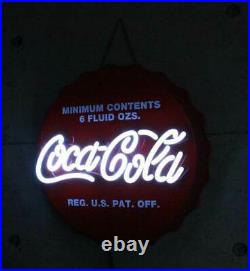 New Coca-Cola NE002 LED Neon Sign Bottle Cap Neon Signage For Stores