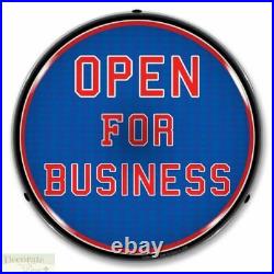 OPEN FOR BUSINESS Sign 14 LED Light Store Restaurant Advertise USA Warranty New
