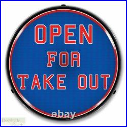 OPEN FOR TAKE OUT Sign 14 LED Light Store Business Advertise Made USA Warranty