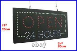 Open 24 Hours Sign, TOPKING Signage, LED Neon Open, Store, Window, Shop