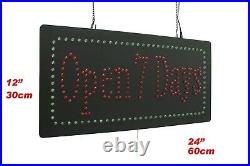Open 7 Days Sign Neon Sign LED Open Sign Store Sign Business Sign Window Sign