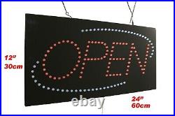 Open Sign 24x12 Neon Sign LED Open Sign Store Sign Business Sign Window Sign