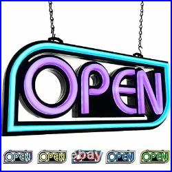 Open Sign Neon LED Open Sign for Business Store Window w Remote 16x7.5 49