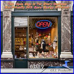Open Sign for Business Large Bright LED Open Neon Sign for Stores with Remote