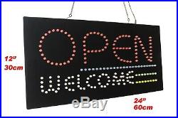 Open Welcome Sign Neon Sign LED Open Sign Store Sign Business Sign Window Sign