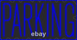 Parking Blue 24x13 inches Neon LED Sign Decor Wall Lights Brighten Up Store