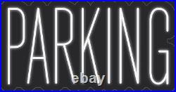 Parking Cool White 24x13 inches Neon LED Sign Decor Wall Lights Brighten Store