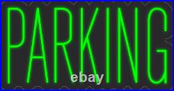 Parking Green 24x13 inches Neon LED Sign Decor Wall Lights Brighten Up Store