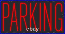 Parking Red 24x13 inches Neon LED Sign Decor Wall Lights Brighten Up Store