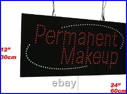 Permanent Makeup Sign, TOPKING Signage, LED Neon Open, Store, Window, Shop, Busi