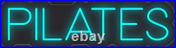 Pilates Sky Blue 24x7 inches Neon LED Sign Decor Wall Lights Brighten Up Store
