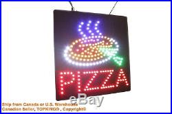 Pizza Sign Sign Neon Sign LED Open Sign Store Sign Business Sign Window Sign