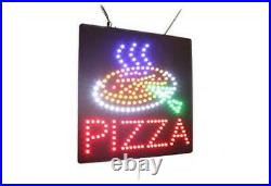 Pizza Sign, Signage, LED Neon Open, Store, Window, Shop, Business, Display