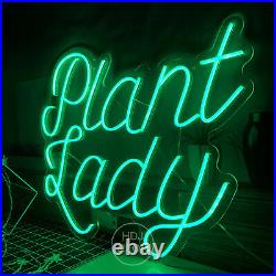 Plant lady LED Neon Sign Night Light Wall Lamp Bedroom Store Artwork Wedding