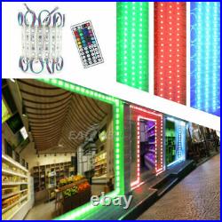 Power+Remote+ RGB 10100ft 5050 SMD 3 LED Module STORE FRONT Window Sign Lights