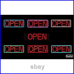 Pro-Lite Ultra Bright Electronic LED Neon Multi-Color Business Store Window Open