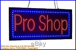 Pro Shop Sign, TOPKING Signage, LED Neon Open, Store, Window, Shop, Business, Display
