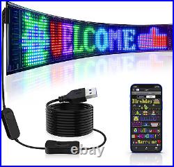Programmable Scrolling LED Store Sign with Bluetooth App Control 27''X5'