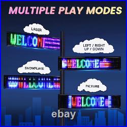 Programmable Scrolling LED Store Sign with Bluetooth App Control 27''X5'