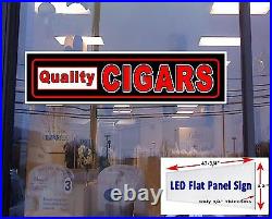 Quality Cgars 48x12 LED window sign retail store advertising signs