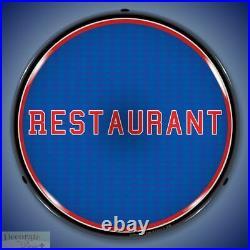 RESTAURANT Sign 14 LED Light Store Business Advertise Made in USA Life Warranty