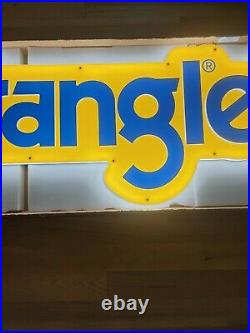 Rare 5ft Wrangler Jeans LED Store Sign Mancave Bar Advertisement