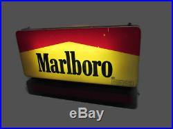SCARCE 1995 Marlboro Lighted Cigarette Store Display Sign With LED Moving Message