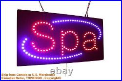 SPA Sign Neon Sign LED Open Sign Store Sign Business Sign Window Sign