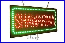 Shawarma Sign, Signage, LED Neon Open, Store, Window, Shop, Business
