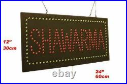 Shawarma Sign, Signage, LED Neon Open, Store, Window, Shop, Business
