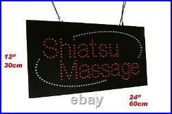 Shiatsu Massage Neon Sign LED Open Sign Store Sign Business Sign Window Sig