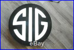 Sig Sauer LED Sign Light-Up Lighted Gun Store Shop Show STILL IN PLASTIC WRAP