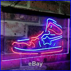 Sneaker Shoe Sport Running Store Shop Bar Dual Color Led Neon Sign st6-i3071