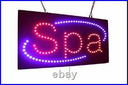 Spa Sign, Signage, LED Neon Open, Store, Window, Shop, Business, Display