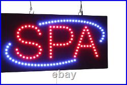 Spa Sign, Signage, LED Neon Open, Store, Window, Shop, Business, Display, Grand