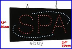 Spa Sign, Signage, LED Neon Open, Store, Window, Shop, Business, Display, Grand