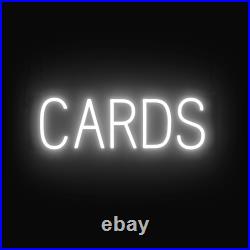 SpellBrite CARDS Sign Neon Cards Sign Look, LED Light 21.2 x 6.3