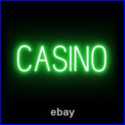 SpellBrite CASINO Sign Neon Casino Sign Look, LED Light 22.5 x 6.3
